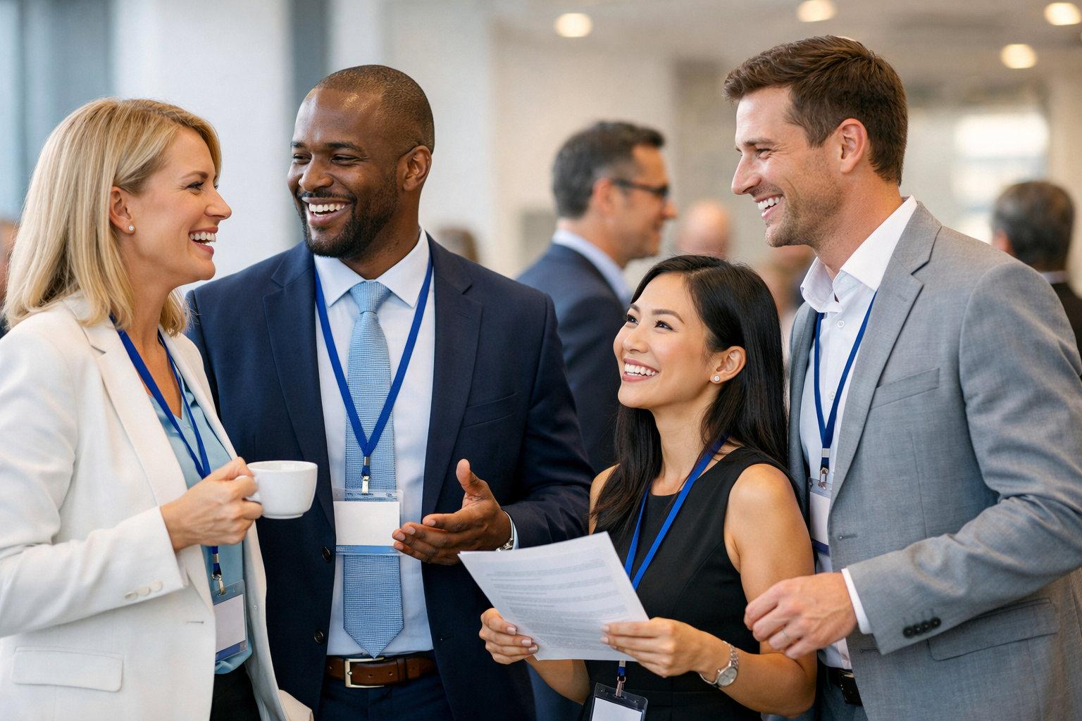 Kurumsal etkinlikte kutlama yapan ekipler