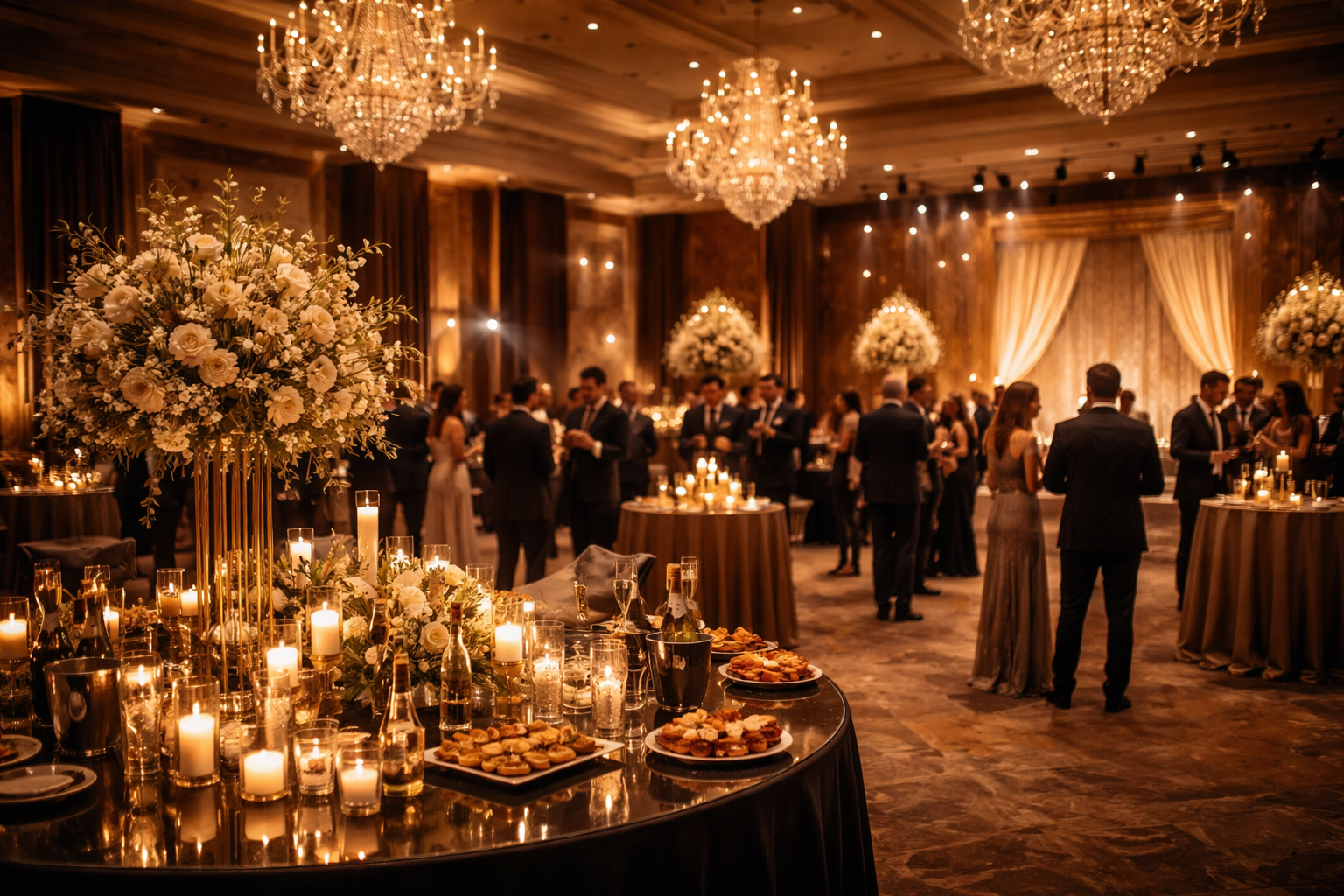 Premium etkinlikte güvenli kutlama atmosferi